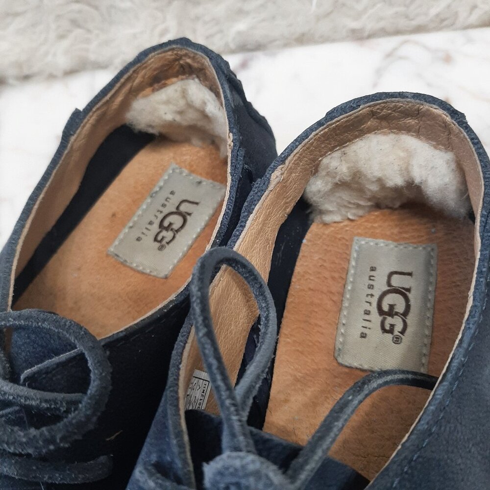 UGG Azin Moc Espadrille Suede Shoes Blue Size US 7 - Picture 7 of 7